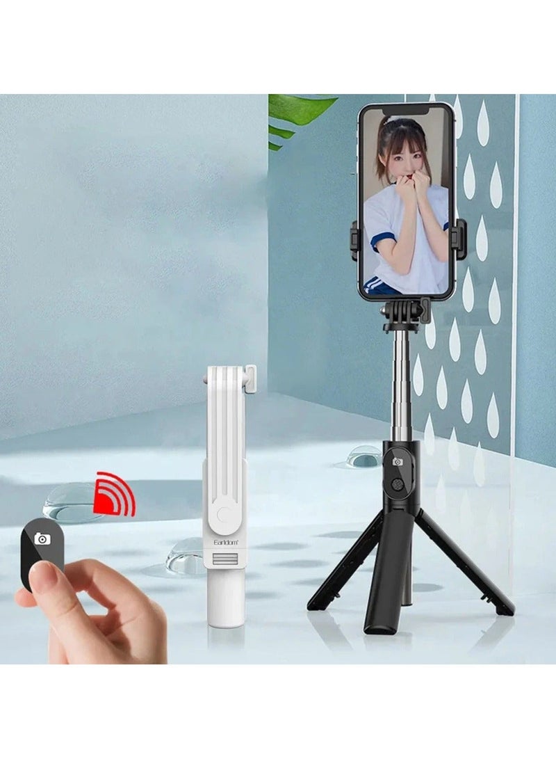 Earldom ET ZP25 Mini Live Broadcast Selfie Stick, Foldable & Portable Tripod with Adjustable Bluetooth Remote, Compatible with Smartphones, Live Streaming, Vlogging & Photography - Image 5